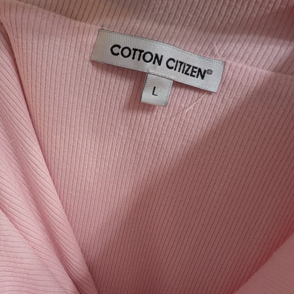 Cotton Citizen Soft Pink Ribbed Midi Slit Skirt -‎ Size L